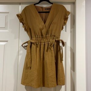 Zara women’s dress size M bronze color